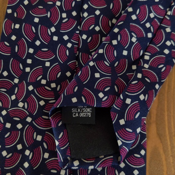 Yves Saint Laurent Purple Silk Tie - Picture 2 of 7